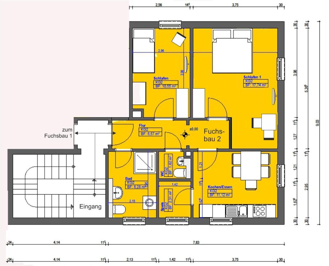 Zum Fuchsbau Apartamento Hettstadt Exterior foto